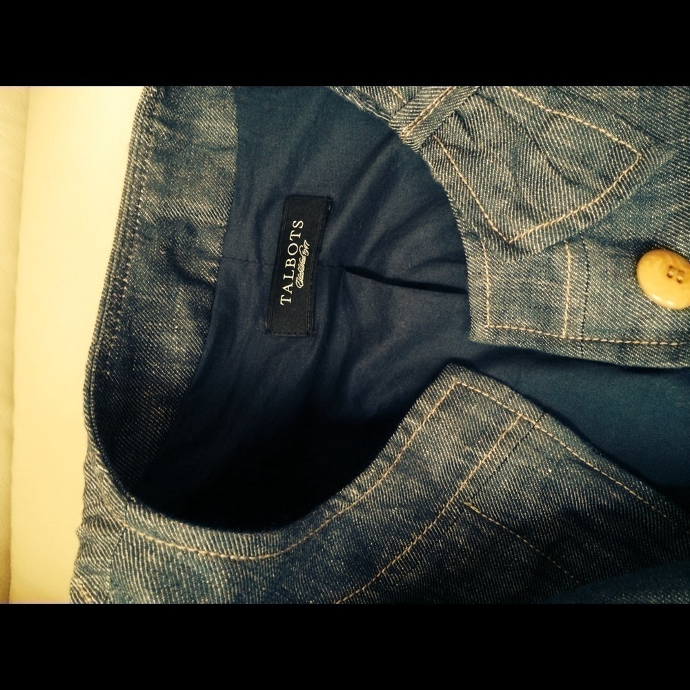 Cute linen demin jacket from Talbots - Picture 3 of 3